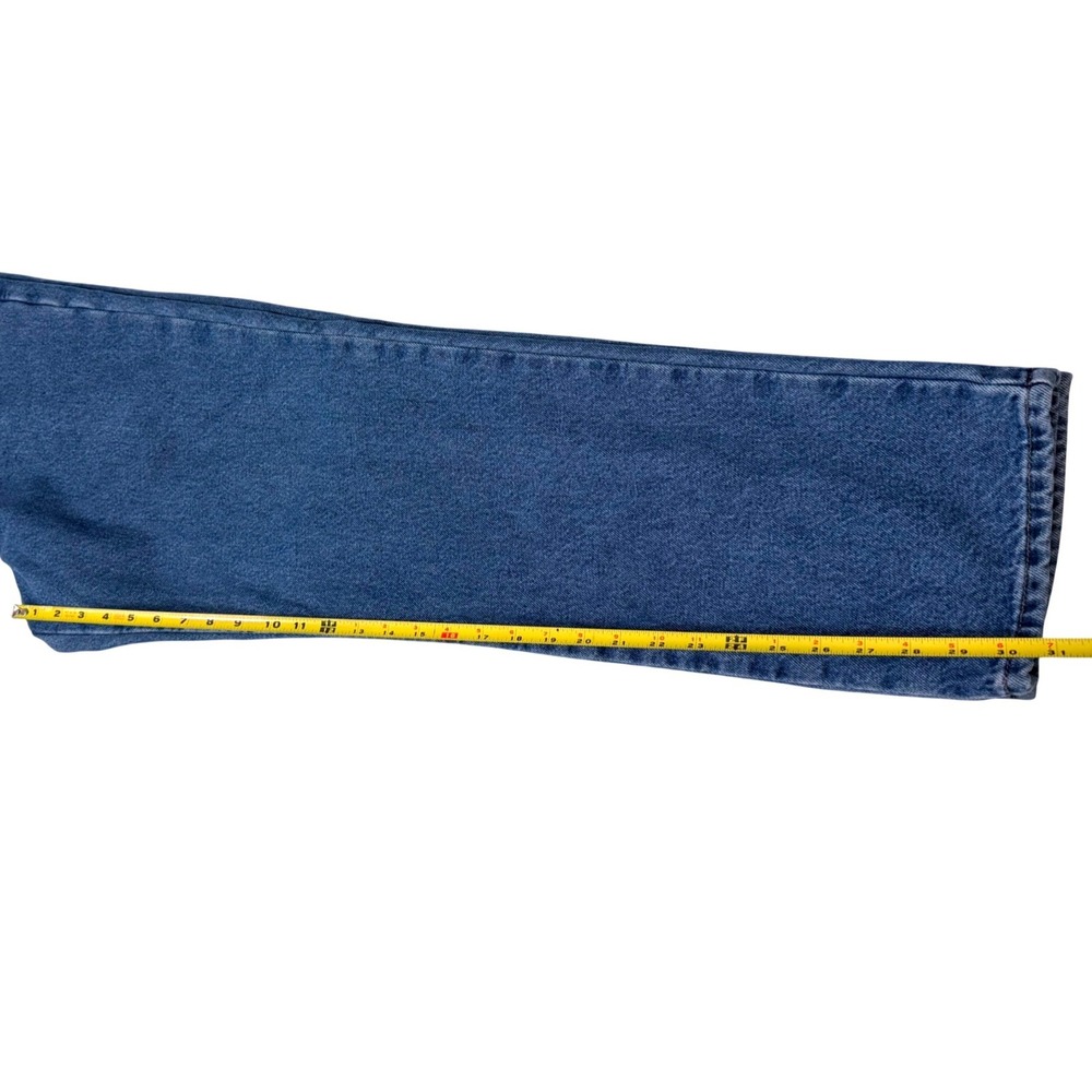 LL Bean Mens‎ Classic Fit Flannel Lined Jeans Blue Denim 34x32 - Picture 7 of 7
